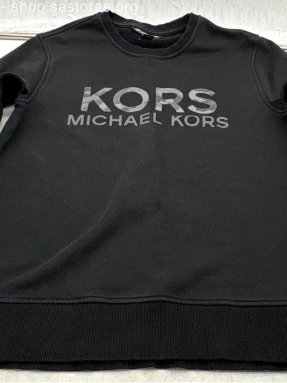 Michael Kors Women’s Black Long Sleeves Crew Neck Pullover Sweatshirt Size Small
